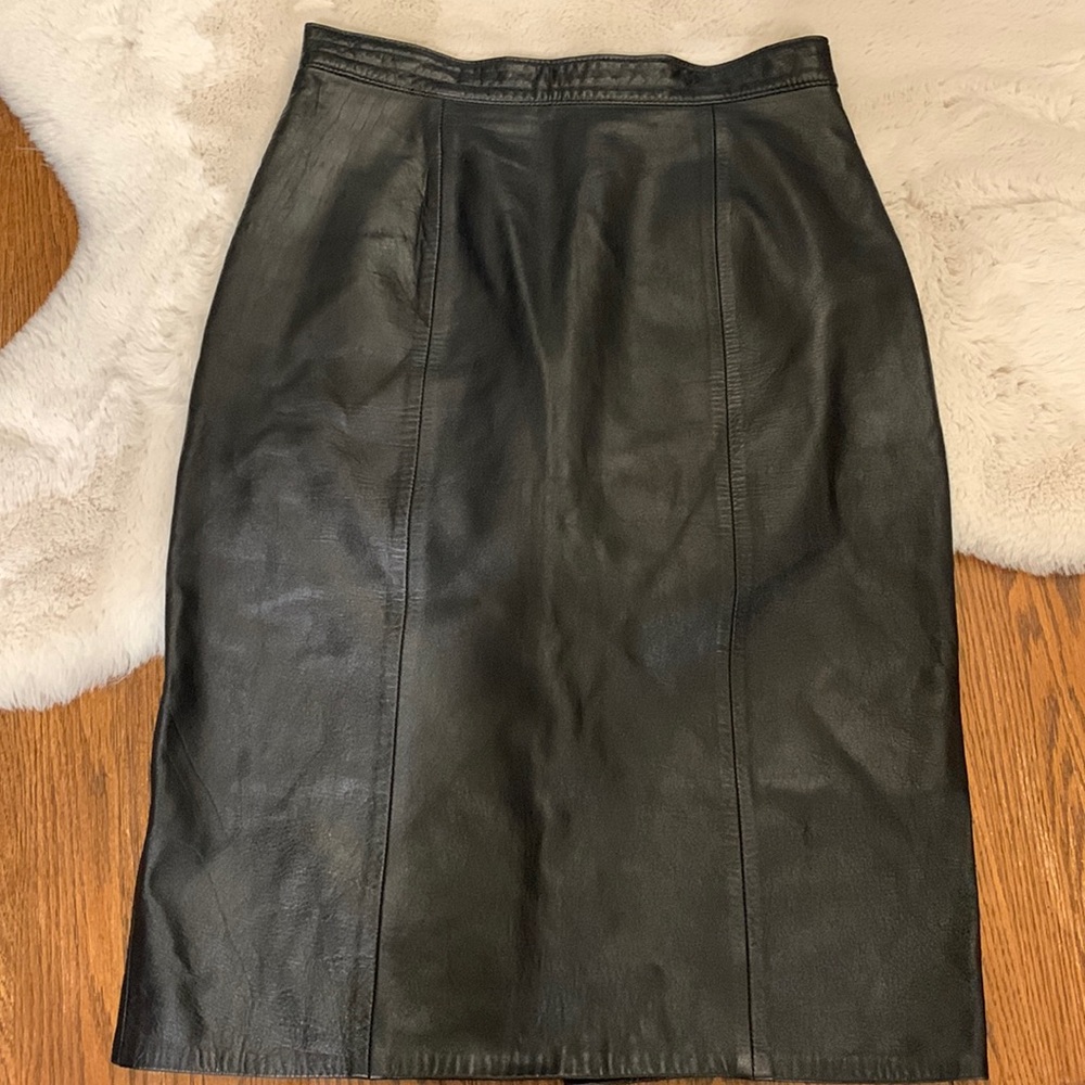 Leather skirt